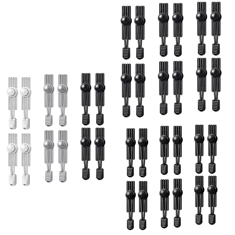 

6 Pairs Elastic Shoe Laces For Adults & Kids No Tie Shoe Laces Lock Shoe Laces Tieless For Sneakers