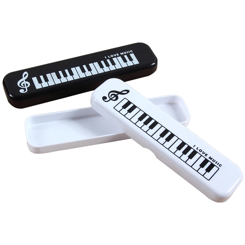 Case Mini Simple Piano Keyboard Treble Clef Student Stationery Box School Office Gifts