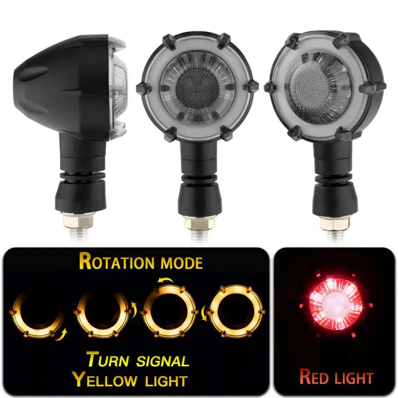 

2Pcs LED Motorcycle Turn Signals Light SMD Tail Flasher-led Flowing Water Blinker Flashing Lights For Motorcycle Accessories 12V