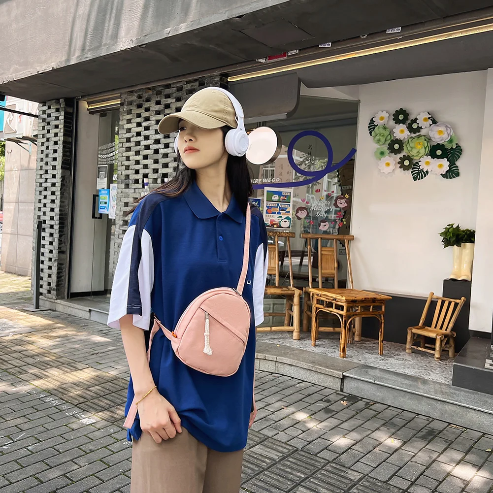 

Fashion Canvas Women Girls Casual Shoulder Crossbody Bags Shopper Bag Small Chest Pack Clutch Purses Brand Designer Handbags