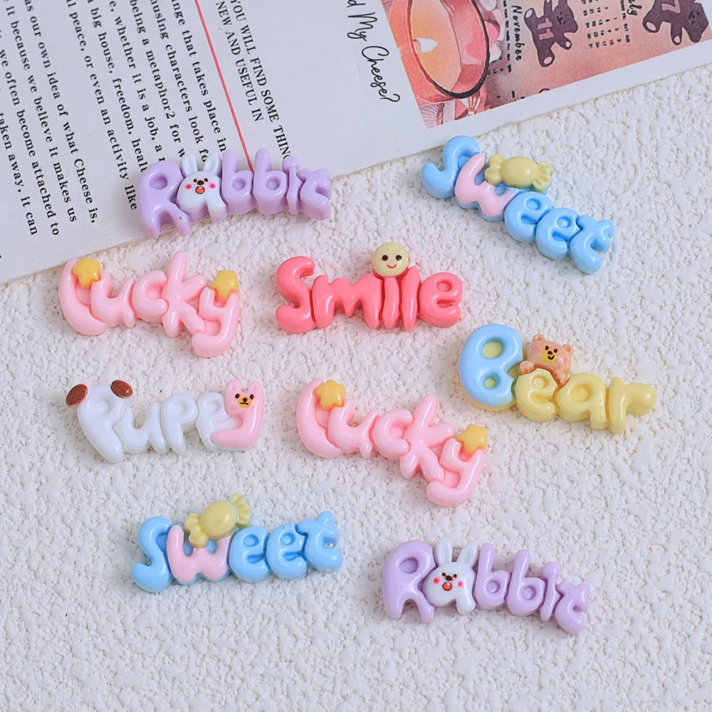 3 шт./лот милые Радужные счастливые облака смоляные подвески для изготовления