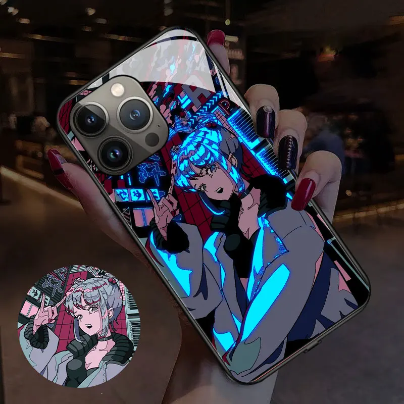 Мультяшный Чехол-книжка с героями аниме girl will светящийся фоточехол для Realme V23 V25 Q3