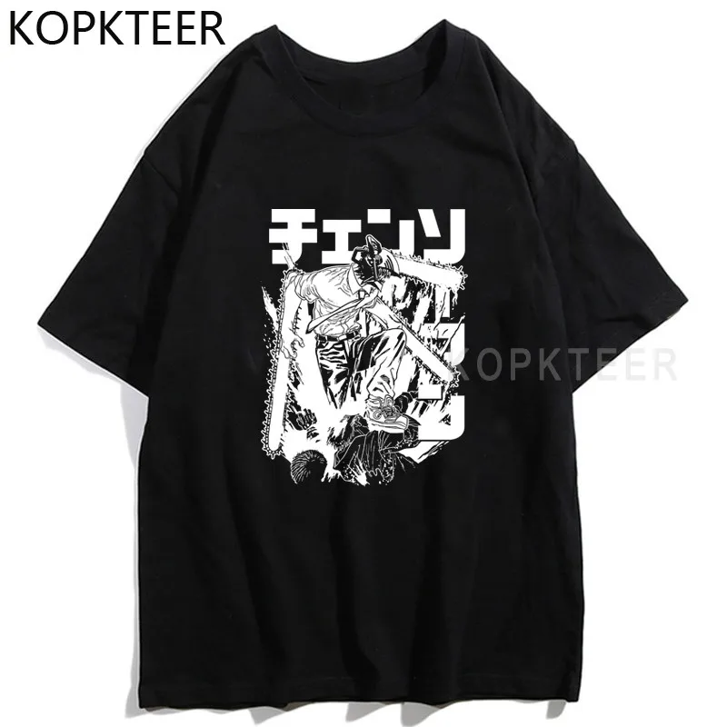 

Chainsaw Warrior Anime Chainsaw Man T-shirts Manga Graphic Print T-shirt Clothes Unisex Short Sleeves T Shirt Tops Streetwear