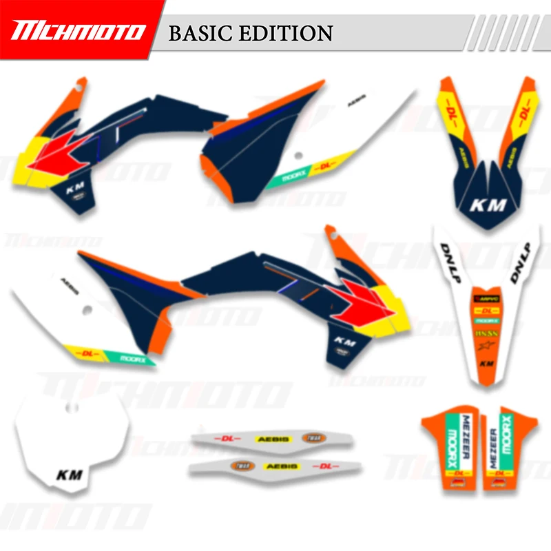 

MCHMFG для KTM 125 250 300 350 450 SX SXF 2011-2025 EXC XCW 2012-2026 мотоциклетные графические фоны, наклейки, наборы наклеек