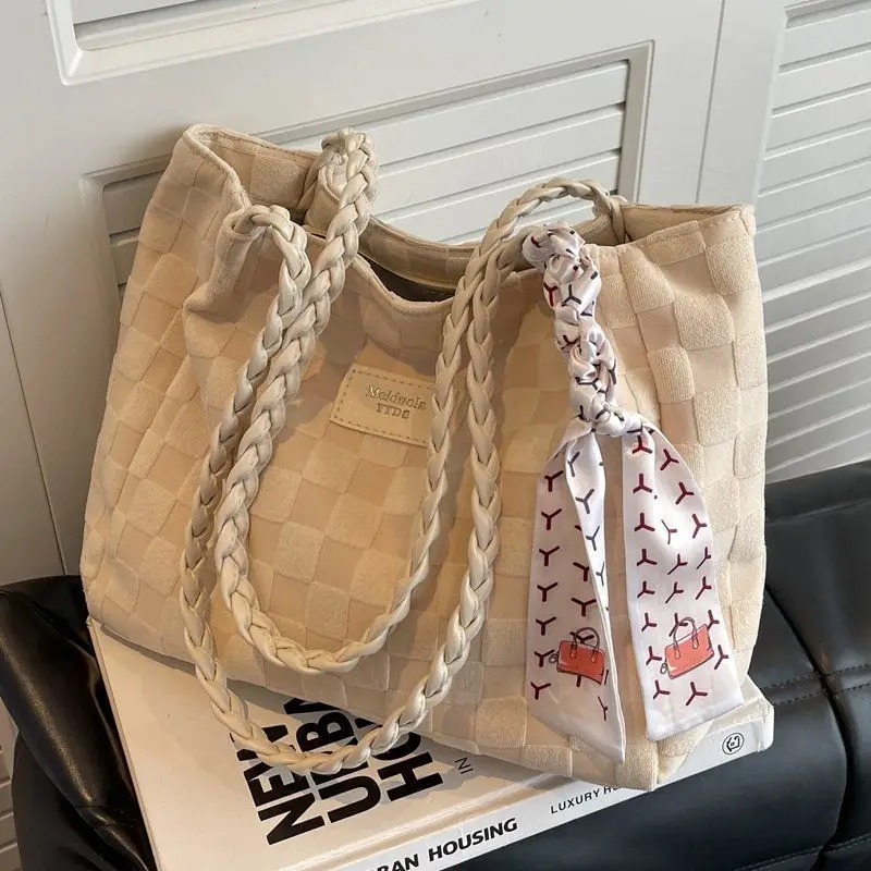 Новая вместительная сумка Женская Повседневная универсальная Холщовая Сумка