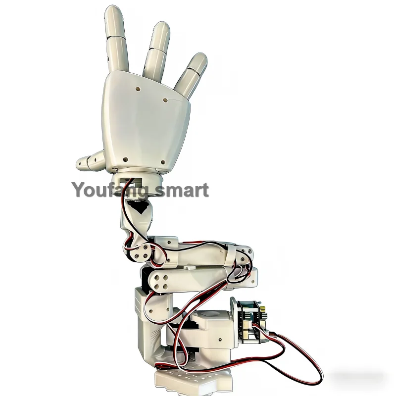 Фото Собранная роботизированная рука SO-ARM101 с роботизированной рукой Amazinghand: недорогой ИИ-робот SO101 Master Arm для проекта LeRobot Hugging Face №4