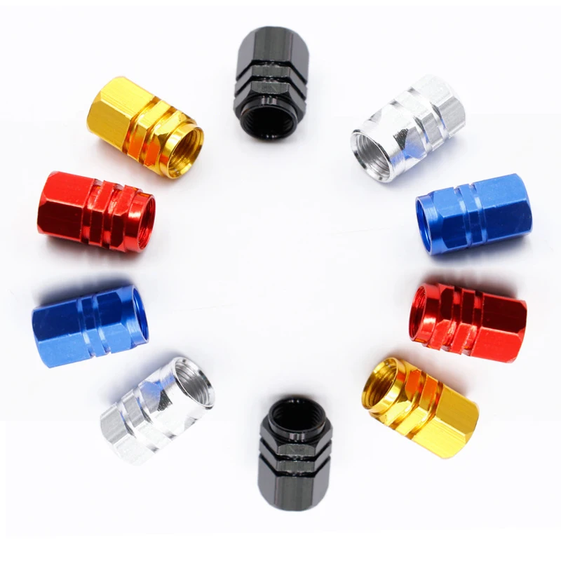 

Car Wheel Tire Valve Caps Tyre Rim Stem Covers Aluminum Alloy Waterproof Airdust Caps Auto Replacement Parts Accessories