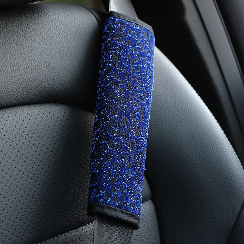

Star Dot Lace Glitter Fabric Car Seat Belt Shoulder Cover Universal Seat Belt Safety Harness Fixing Device Car Protection