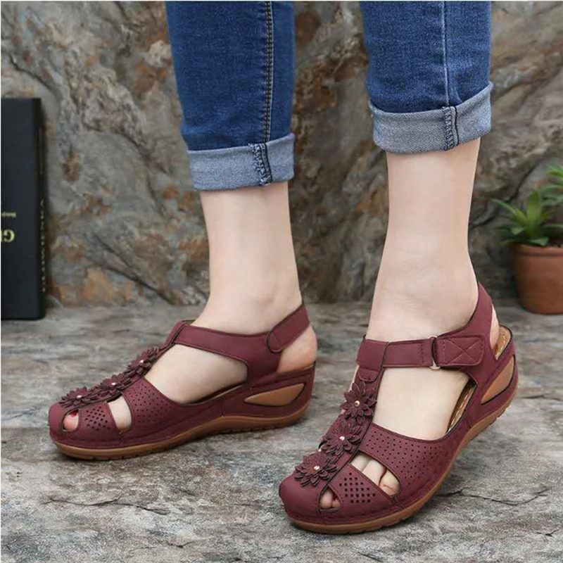 

Summer Women Sandals Plus Size Wedges Fashion Gladiator Sandals Woman Platform Shoes Fashion Casual Ladies Retro Shoes Promotion