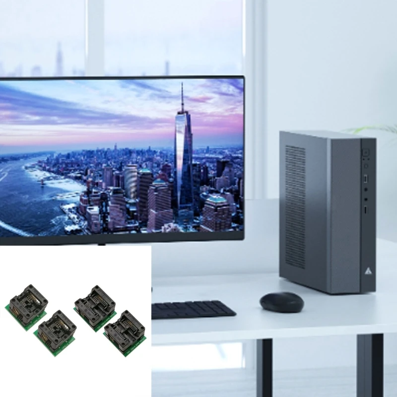 2 шт. SOP8 to DIP8 IC разъем для программатора 150 мил 200 широкий корпус узкий адаптер