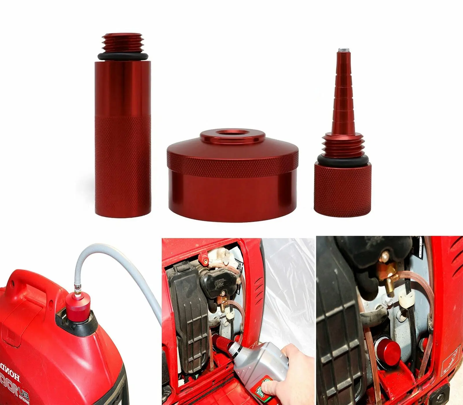 Алюминиевый щуп 3 шт./компл., комплект адаптеров масляного наполнителя, газовой крышки для генератора Honda EU1000i/2000i/3000i EU1000/2000 EU10i/20i EB2200i