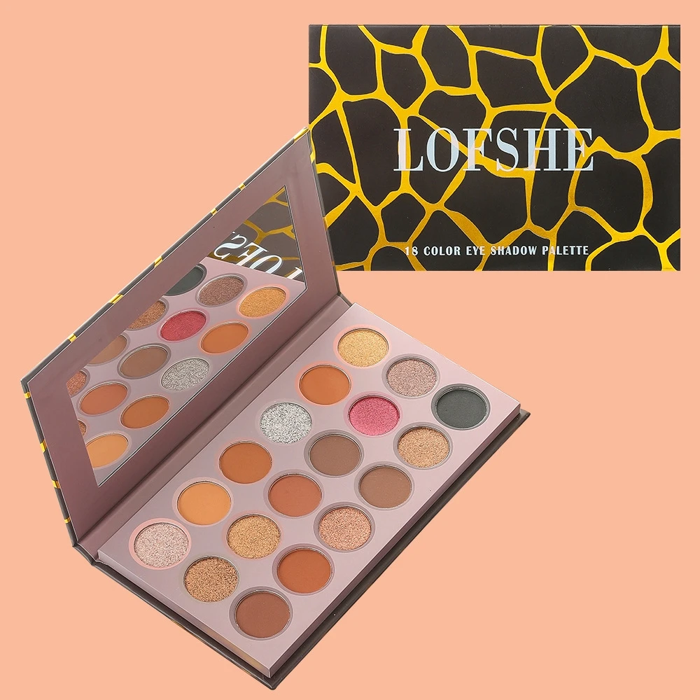

18 Color Paper Eyeshadow Palette Earth Color Matte Pearlescent Metallic Glossy Eyeshadow Palette Adenium Obesum
