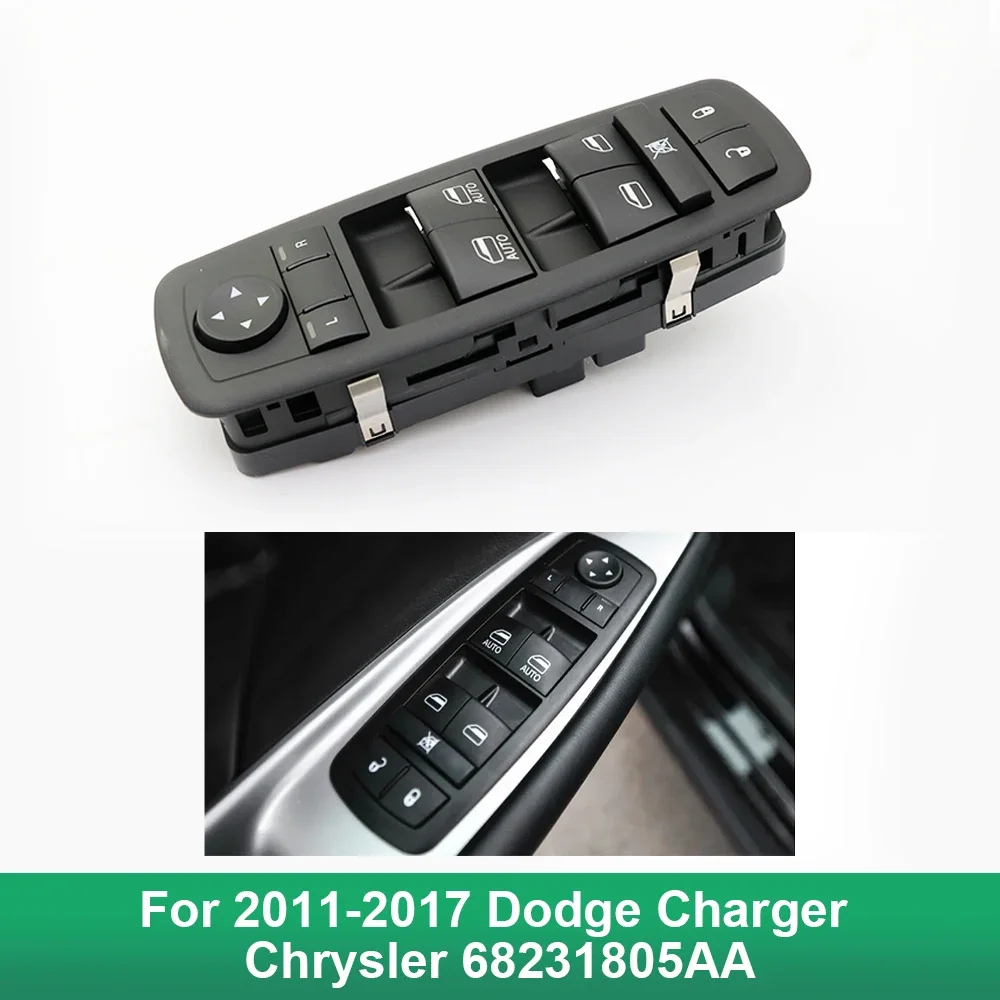 Новый переключатель переднего левого стекла для 2011-2017 Dodge Charger Chrysler 68231805AA 68139805AB