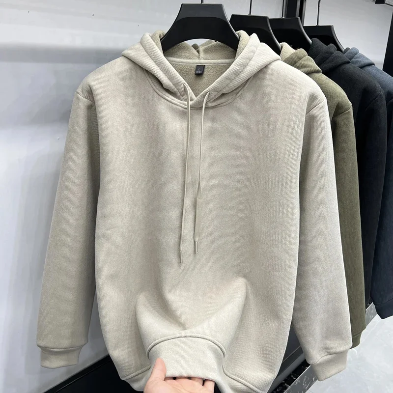2025 американский трендовый пуловер повседневная свободная толстовка с капюшоном