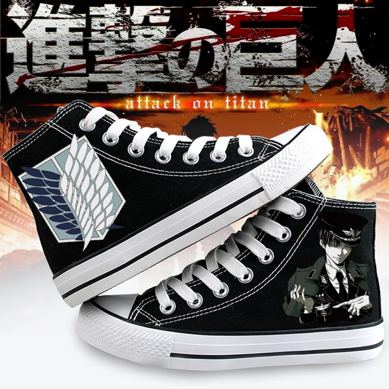 

Женские холщовые ботинки с аниме «атака на Титанов»