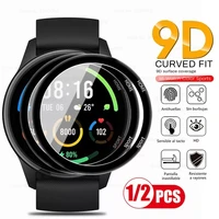 sports watch 1 2pcs 9d curved protective glas for mi watch color sports edition soft fiberglass screenprotector film smart acce