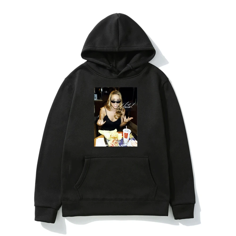 

Mariah Carey Graphic Hoodie Men Women Street Hip Hop Casual Hooded Sweatshirts Fashion Harajuku Oversized Pullovers Unisex Tops