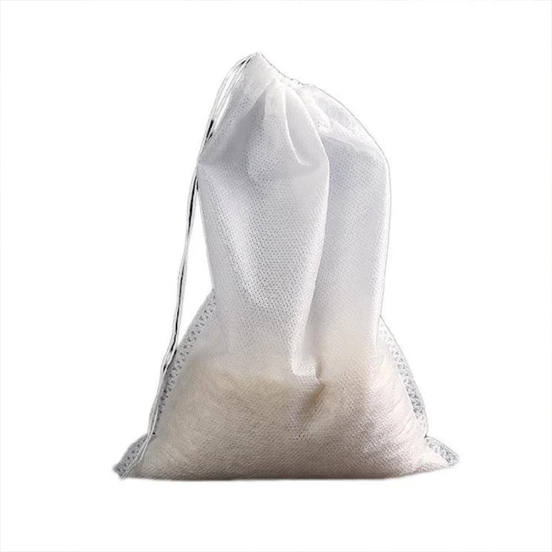 

100 Packs Filter Bag Tea Soup Decoction Traditional Chinese Medicine Seasoning Halogen Bag Disposable Drawstring Non-woven Bag