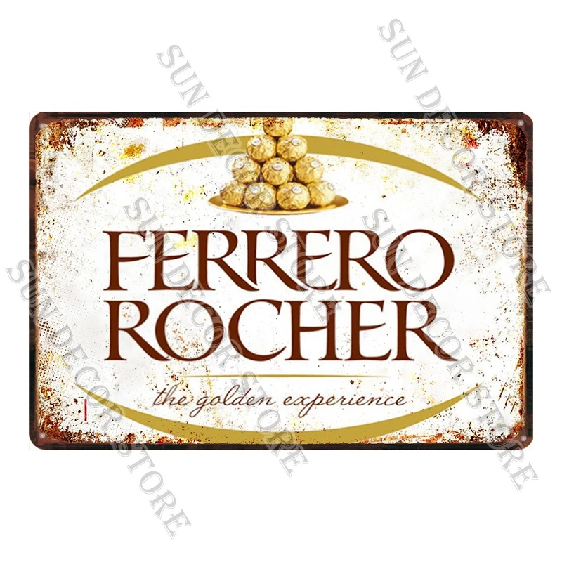 Металлический знак в стиле ретро шоколада Жестяная Табличка винтажная тарелка