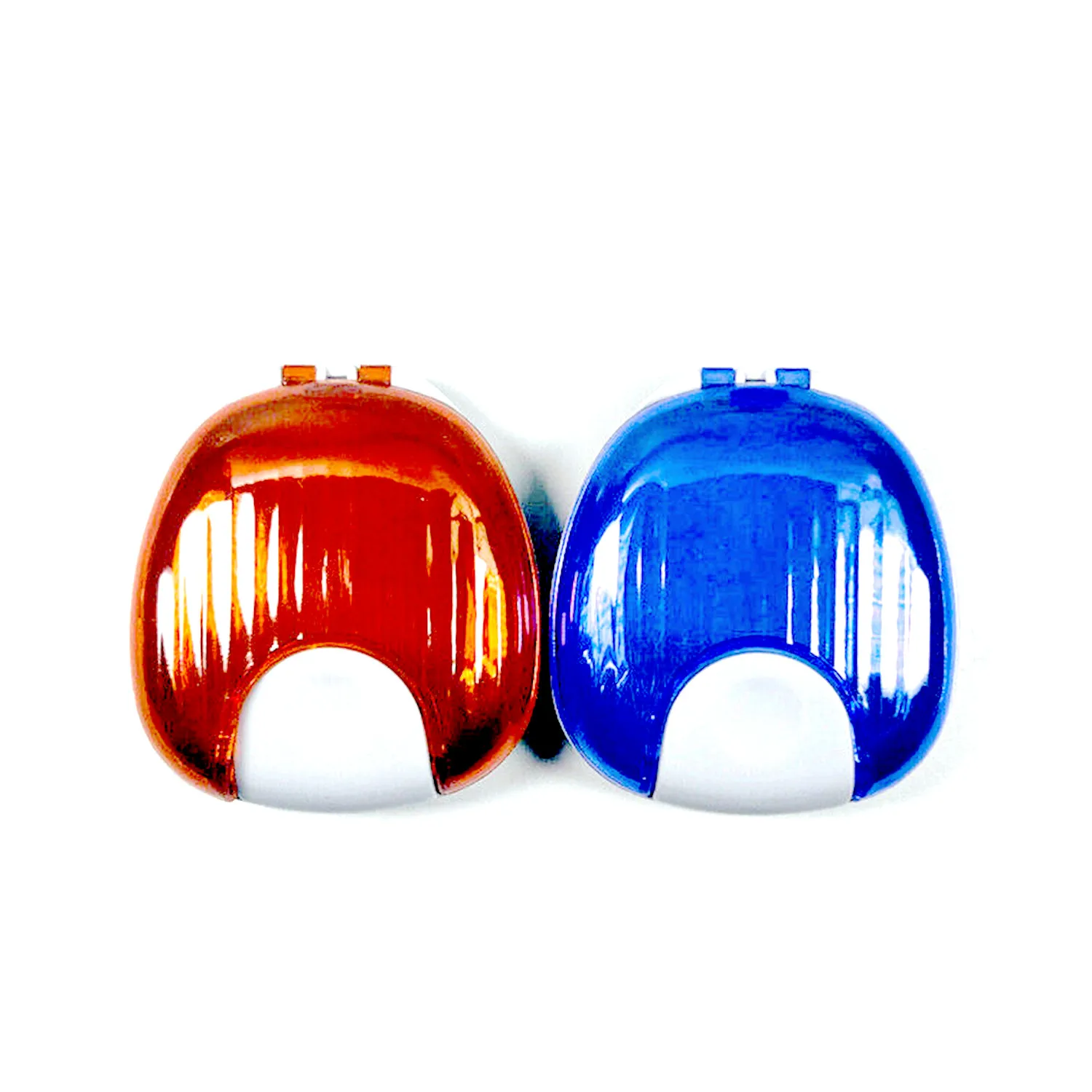 

10pieces Dental Invisible Brace Retainer Box Case Brown/Blue For Patient Braces