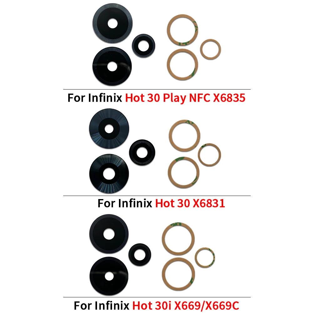 10 шт. \ лот надежное качественное стекло для камеры Infinix Hot 20 20S Play 30 5G 30i X669 40 Pro