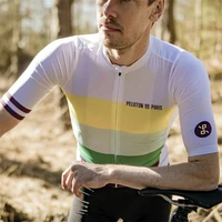 2022 peloton de paris summer pro team cycling jerseys mens short sleeve road ciclismo maillot hombre quick dry bicycle clothing