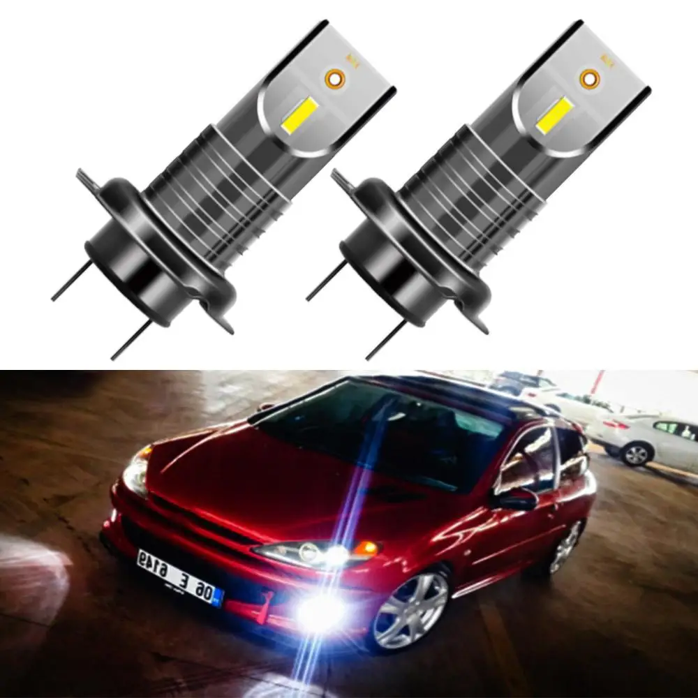 

2pcs Universal H7 Type Led Lights Car Mini 6000K Headlight 55W Bulb High Quality Super Bright COB Lamps for Automobiles Led Auto