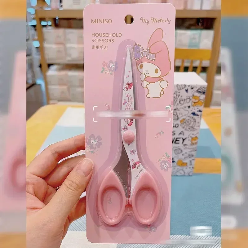 Kawaii Sanrio аниме бытовые ножницы Cinnamoroll Kuromi My Melody мультяшная печать ремесленник для