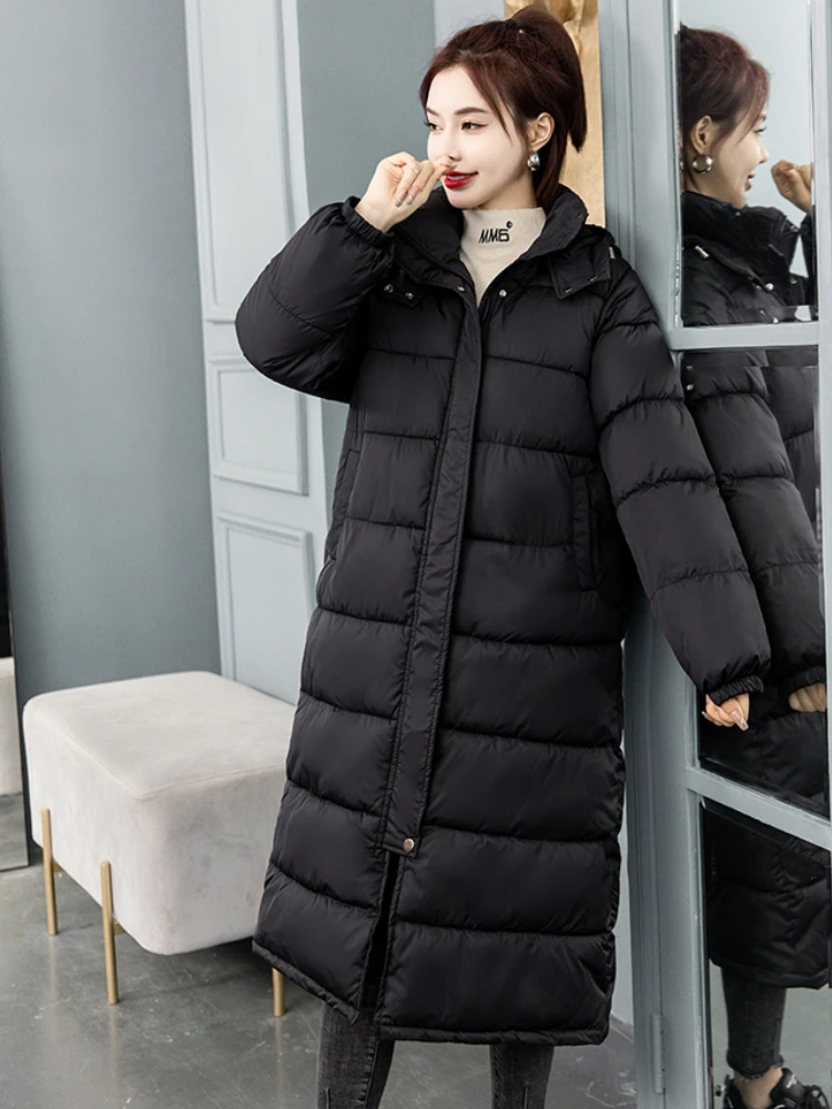 Winter Coat for Women Hooded Thick Padded Jacket 2022 New In Fashion Winter Clothes Women Warm Parkas Puffer Jacket Women Tops