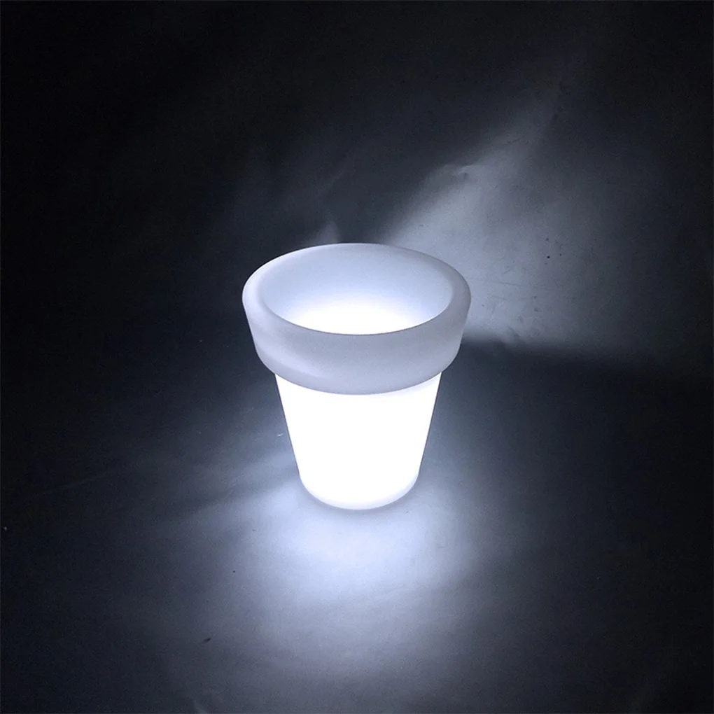 

PE LED Lighting Planter Replacement IP68 Waterproof 7 Colors Remote Control Multi-mode Adjustable Vase Flower Pot