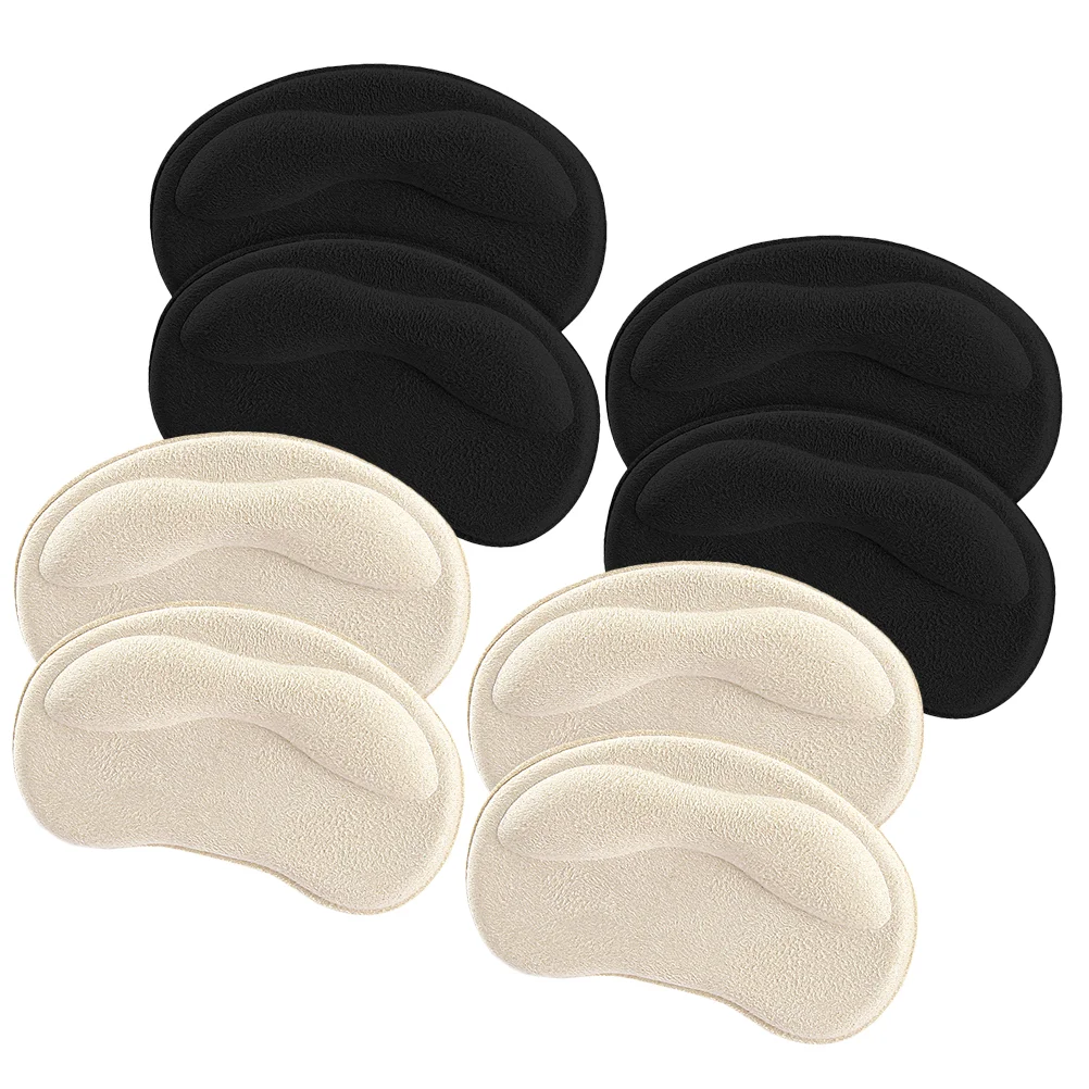 

4 Pairs Heel Cushion Pads Self-adhesive Grips For Shoes That Are Too Big Liners Women's