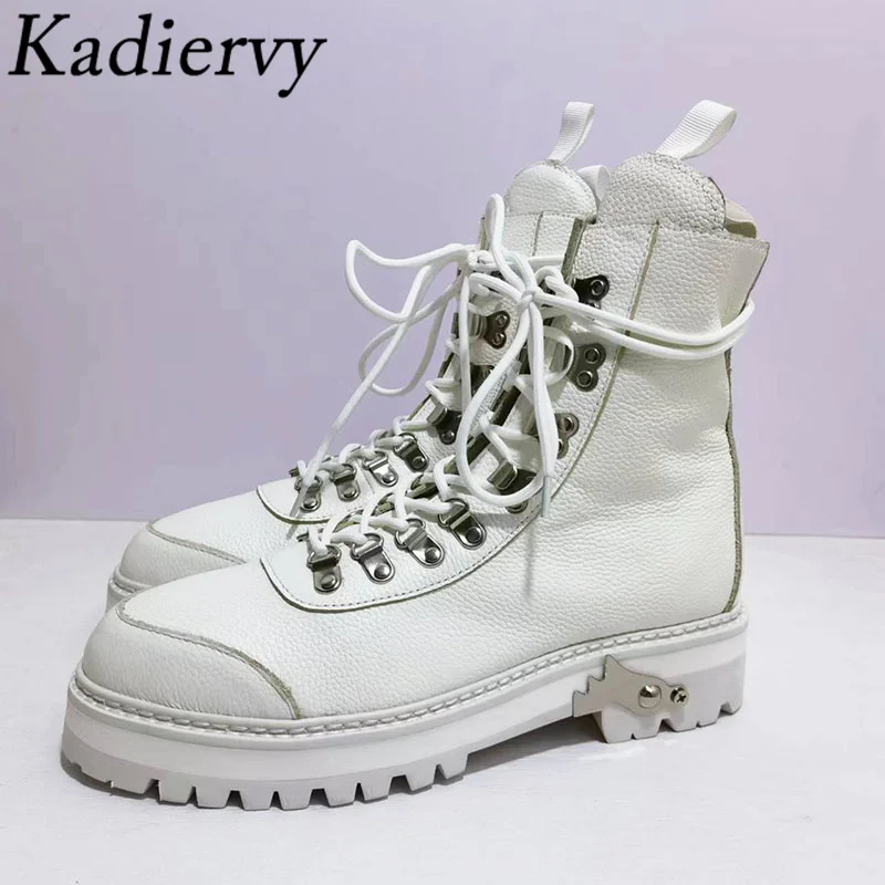 

Женские ботильоны из натуральной кожи на шнуровке, зимняя теплая шерстяная обувь, женские короткие ботинки на плоской подошве, женские ботинки