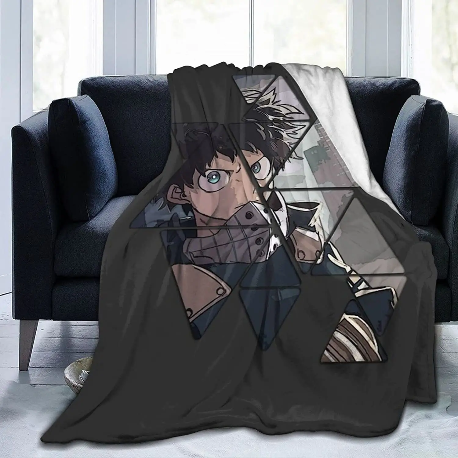 

My Boy Izuku Graphic Soft Flannel Blanket Lightweight Fleece Blanket Air Conditioner is Suitable for Bedroom Living Room Sofa
