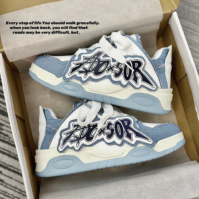 

Designer Fall Niche Design 2023 Trend New Fashion Men's Casual Sports Skateboard Shoes Bread Shoes Trend High Street055