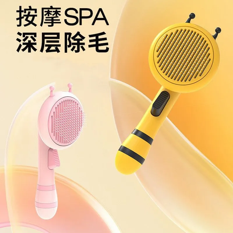 

Little Bee Pet Needle Comb Cat Massager Pet Comb Portable Play Cat Accessories