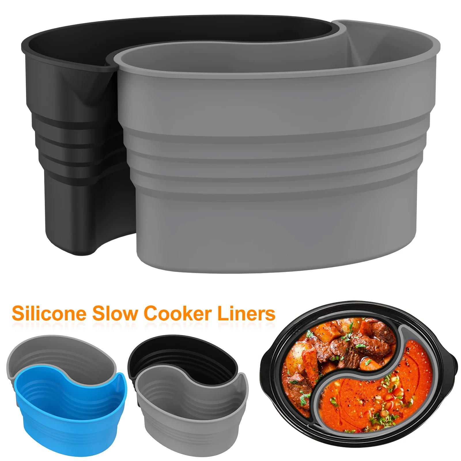 

2 шт., силиконовый разделитель для кастрюль 6 T