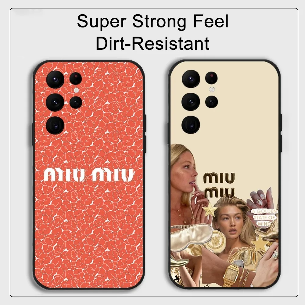 Высококачественный чехол для телефона M-MIU MIU-U Samsung S series s20 s21 s22 s23 s24 FE Plus Ultra TPU