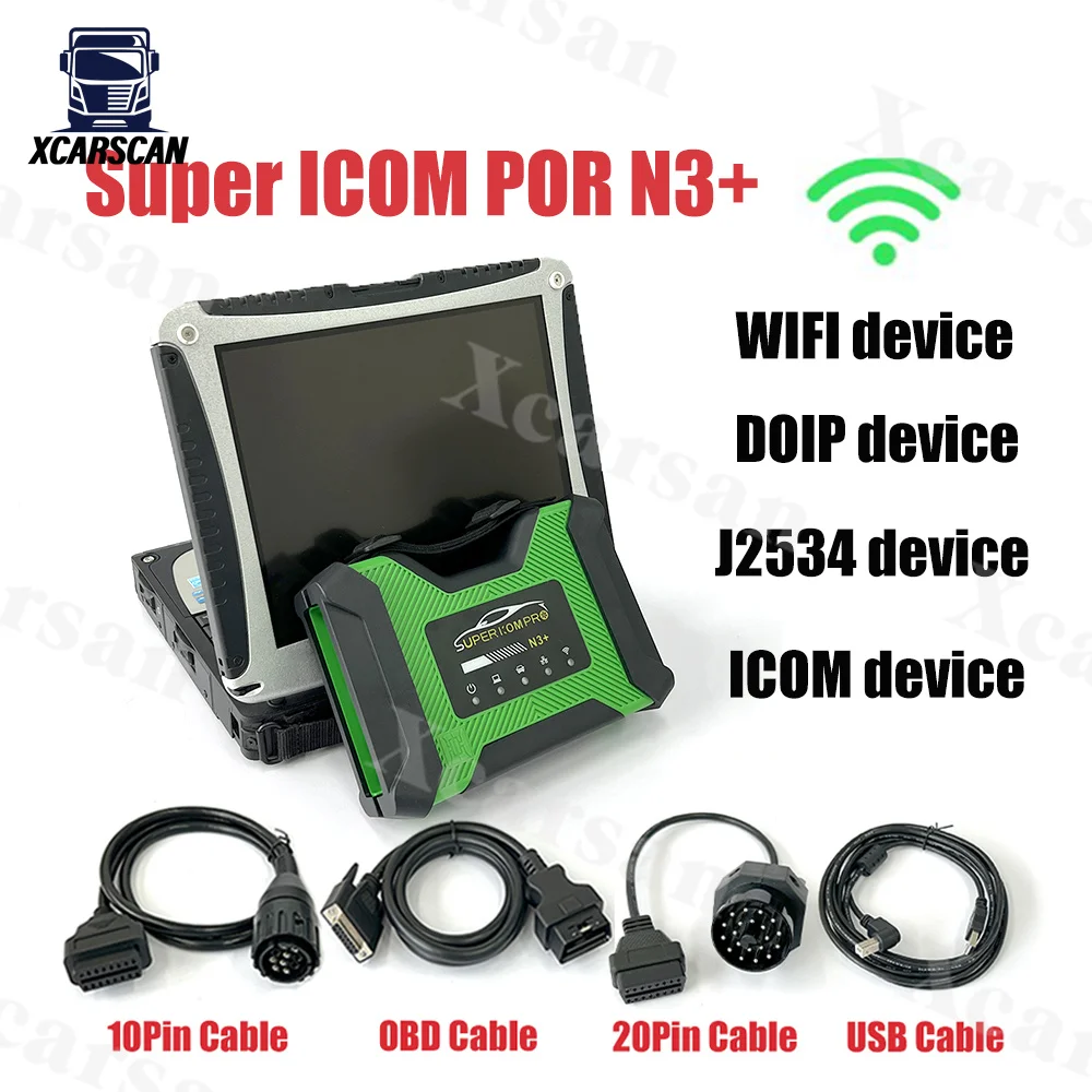 Новый супер ICOM PRO N3 для B-MW поддержка кода OBD2 сканер MB + USB 3 0 Супер полная
