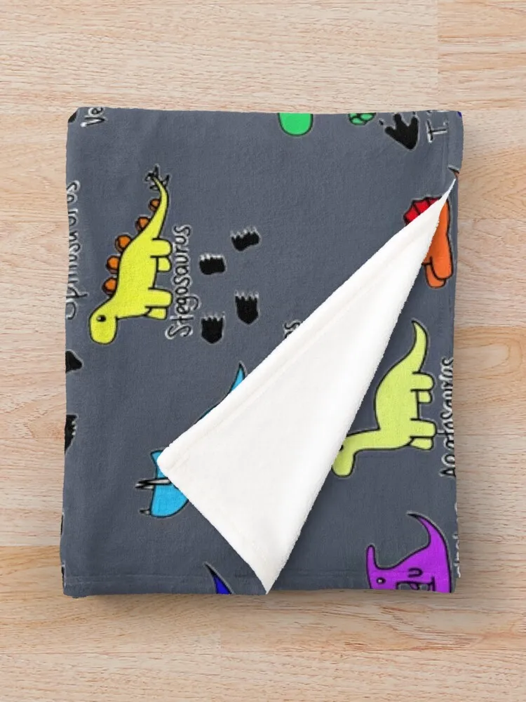 Следы динозавров пледы одеяла и декоративные диваны зимние кровати