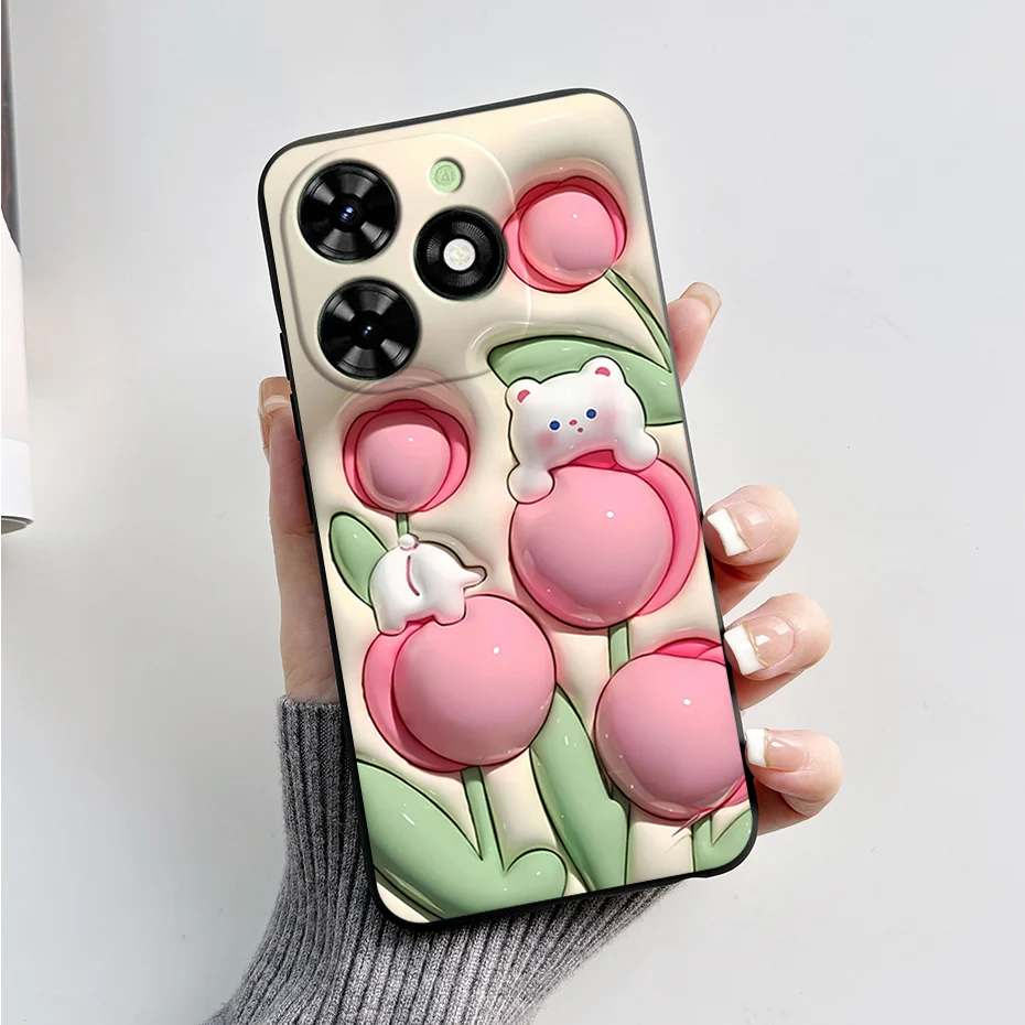 Креативная нишевая защита от падения для Tecno Spark Go 2024 модные чехлы телефона 20C