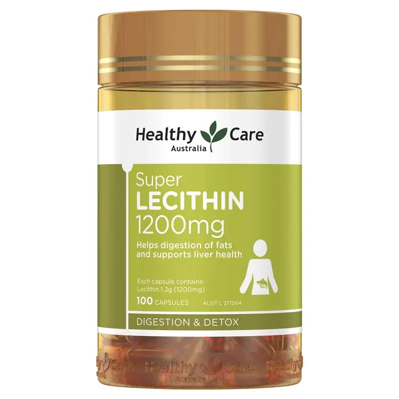 

Australia Healthy Care Lecithin Fat Breakdown Metabolism Digestive System Liver Health Healthy Brain Function Fish Oil Partner