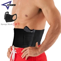 1pc tactical belly band concealed carry gun holster right hand universal invisible waistband elastic waist pistol holster girdle