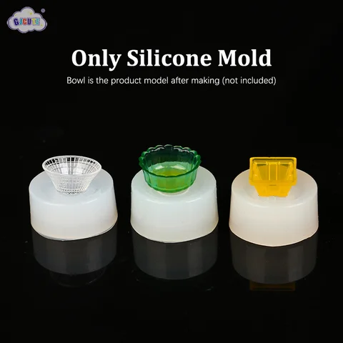 Формы для кукольных домиков GJCUTE 1:12 тарелки из силикона