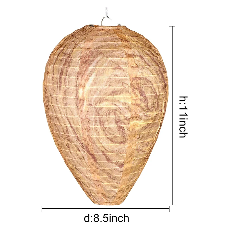 Искусственная ткань васп гнездо подвесная Летающая ловушка для пчелы имитация