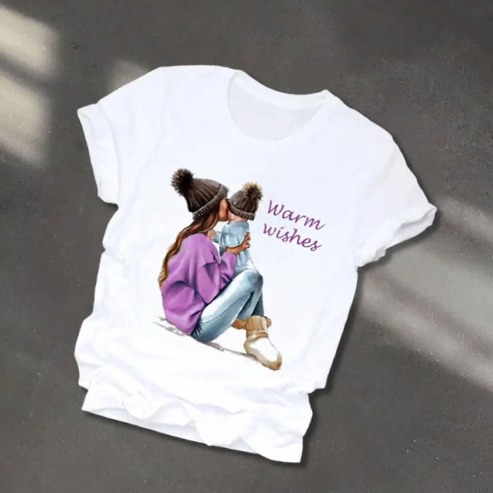 

Fashion Letter Design Lady T-shirts Women T-shirts All-match Breathable