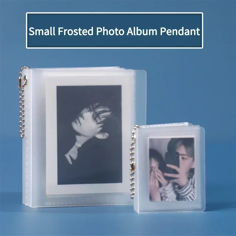 Прозрачный матовый фотоальбом маленький держатель для фотокарт альбом Idol Instax