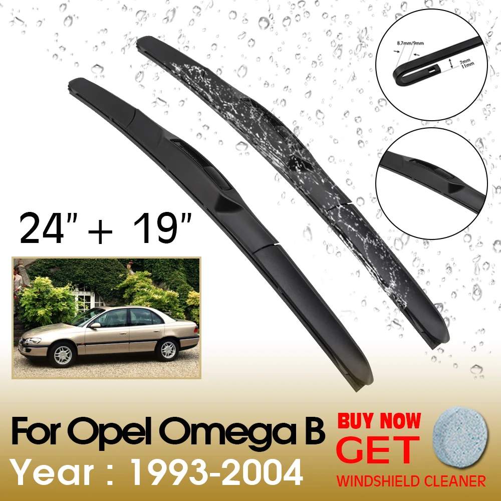 

Car Wiper Blade For Opel Omega B 24"+19" 1993-2004 Front Window Washer Windscreen Windshield Wipers Blades Accessories