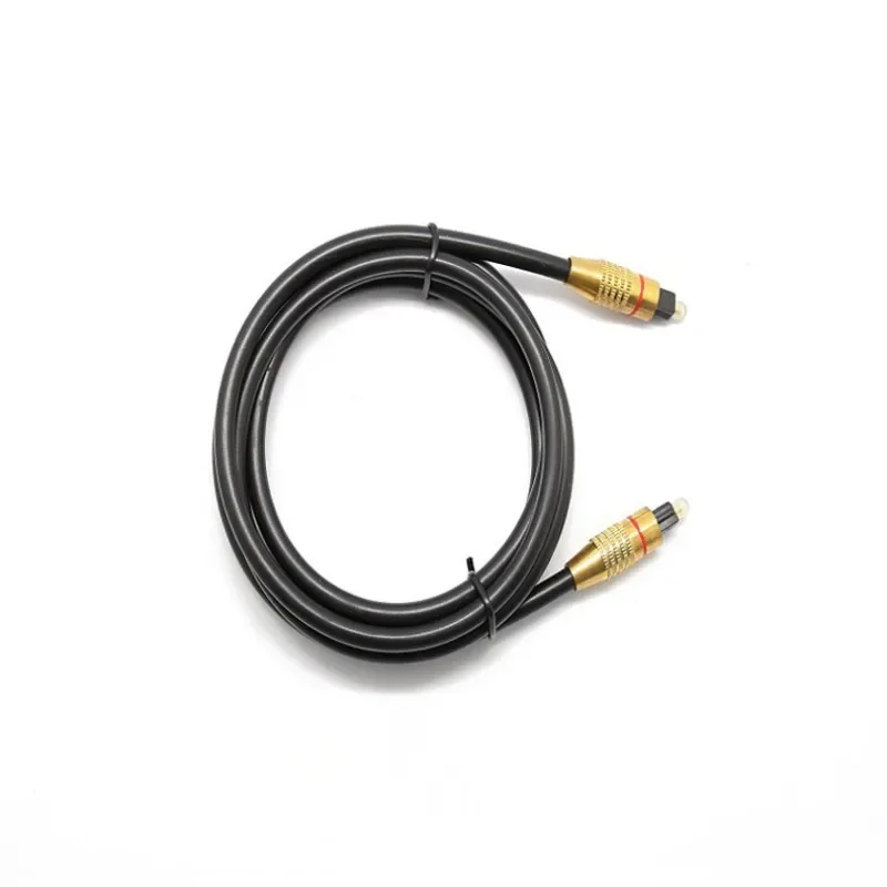 OD6.0mm Позолоченная головка Аудио Оптоволоконный кабель Toslink Аудиокабель Цифровое