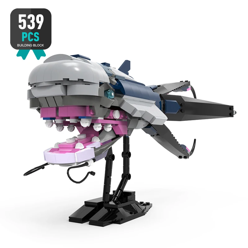 

Строительные блоки MOC Space Wars, китов, бегемот, пургил, модель акулы, военные войны, сборные блоки, детская игрушка, подарок