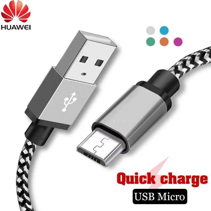 

Huawei Micro USB Cables 1m/2m/3m Fast Charging USB Data Cable for Samsung Xiaomi Android Mobile Phone Accessories Microusb Wire